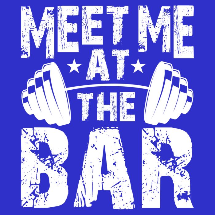 Meet Me At The Bar Funny Gift Weightlifter Bodybuilder Gym Gift 16 in Basic Backpack