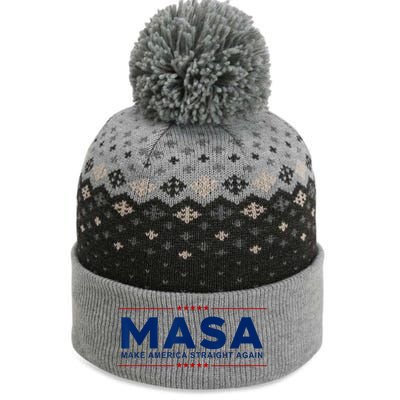 MASA Make America Straight Again The Baniff Cuffed Pom Beanie