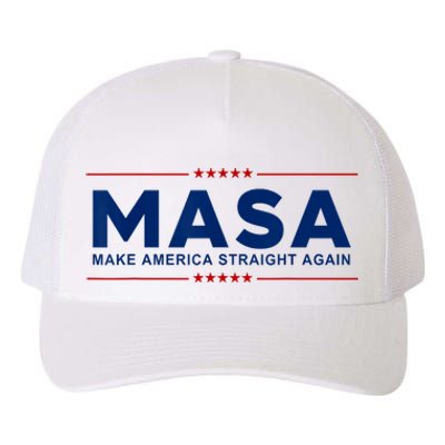 MASA Make America Straight Again Yupoong Adult 5-Panel Trucker Hat