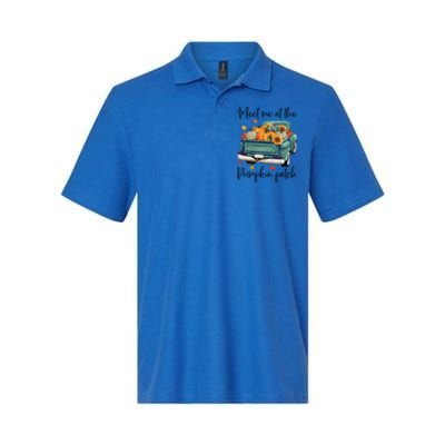 Meet Me At The Pumpkin Patch Halloween Thanksgiving Great Gift Softstyle Adult Sport Polo