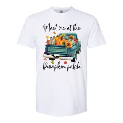 Meet Me At The Pumpkin Patch Halloween Thanksgiving Great Gift Softstyle CVC T-Shirt