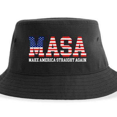 MASA Make America Straight Again Sustainable Bucket Hat