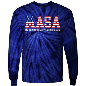 MASA Make America Straight Again Tie-Dye Long Sleeve Shirt