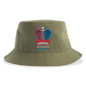 Mom My Angel She May Be Out Sight Never Gone From My Heart Gift Sustainable Bucket Hat