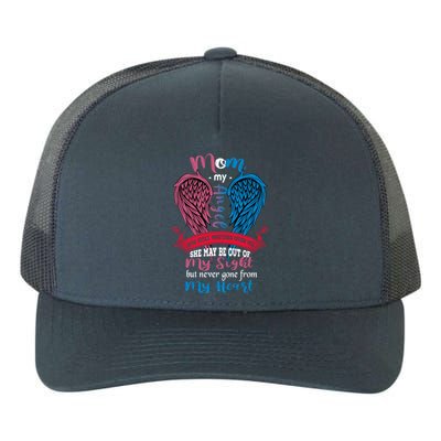 Mom My Angel She May Be Out Sight Never Gone From My Heart Gift Yupoong Adult 5-Panel Trucker Hat