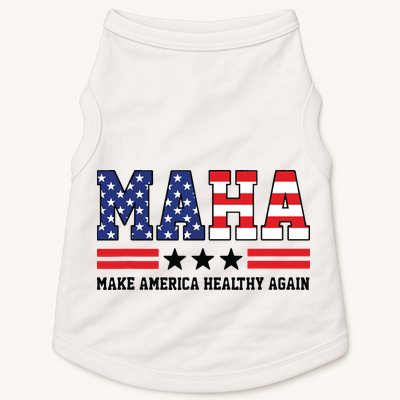 Maha Make America Healthy Again Us Patriotic Doggie Tank