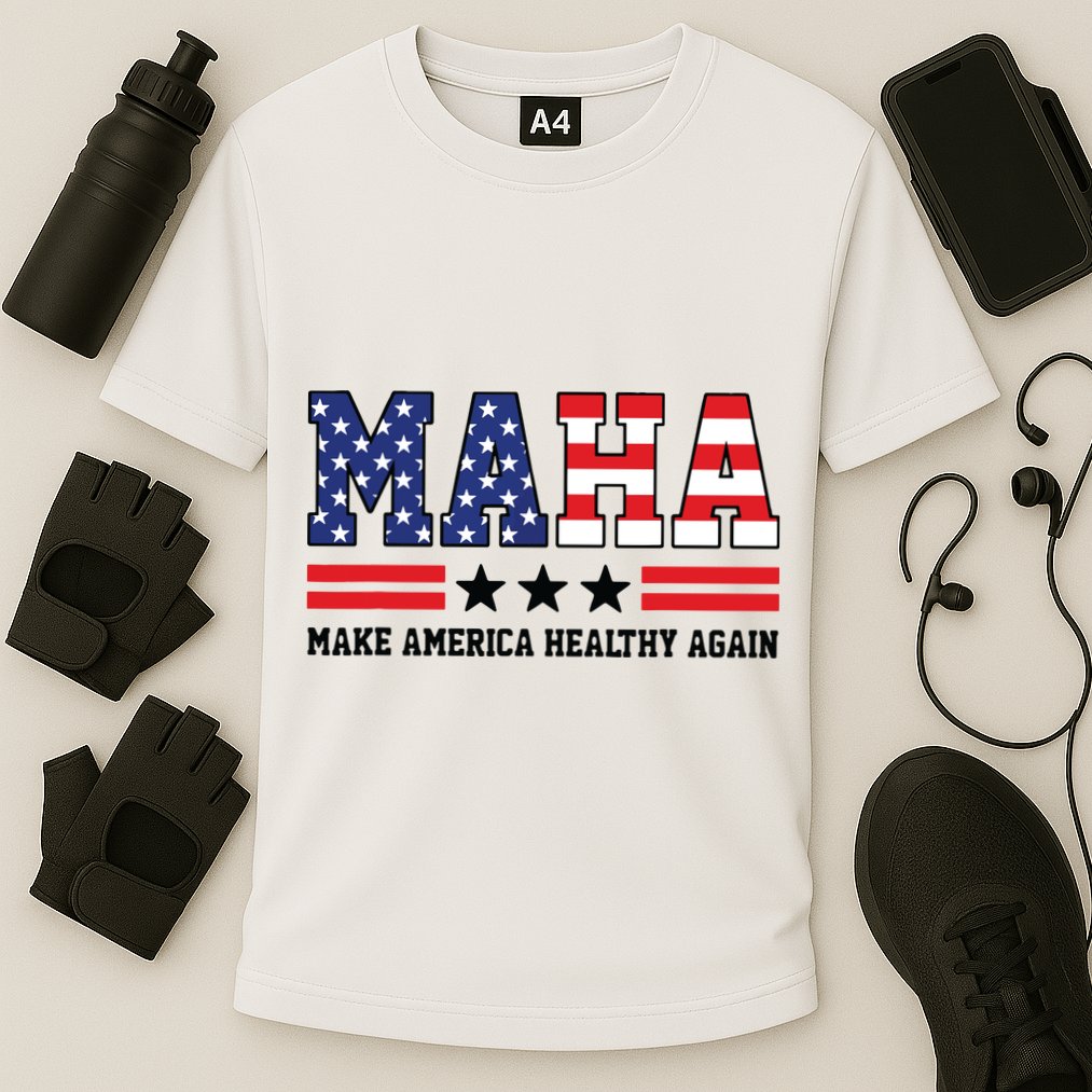 Maha Make America Healthy Again Us Patriotic Cooling Performance Crew T-Shirt