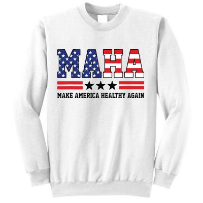 Maha Make America Healthy Again Us Patriotic Sweatshirt