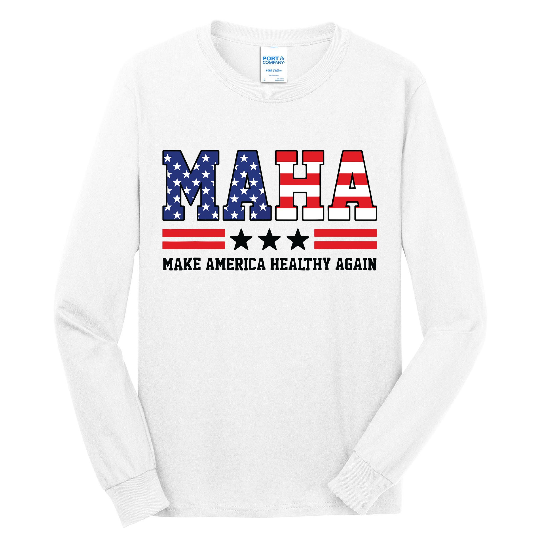 Maha Make America Healthy Again Us Patriotic Tall Long Sleeve T-Shirt