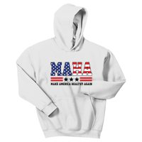 Maha Make America Healthy Again Us Patriotic Kids Hoodie