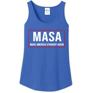 MASA Make America Straight Again Political Funny Sarcastic Ladies Essential Tank