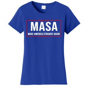 MASA Make America Straight Again Political Funny Sarcastic Women's T-Shirt