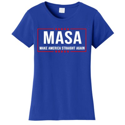 MASA Make America Straight Again Political Funny Sarcastic Women's T-Shirt