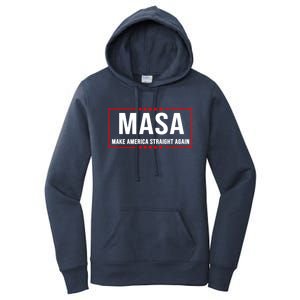 MASA Make America Straight Again Political Funny Sarcastic Women's Pullover Hoodie