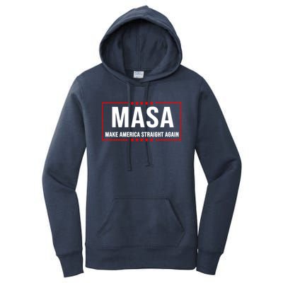 MASA Make America Straight Again Political Funny Sarcastic Women's Pullover Hoodie