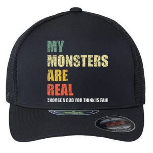 My Monsters Are Real Flexfit Unipanel Trucker Cap