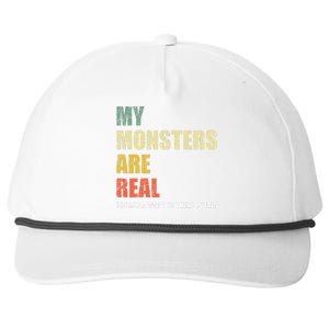 My Monsters Are Real Snapback Five-Panel Rope Hat