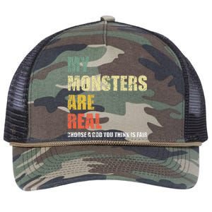 My Monsters Are Real Retro Rope Trucker Hat Cap