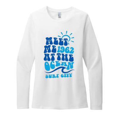 Meet Me At The Ocean Womens CVC Long Sleeve Shirt