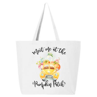 Meet Me At The Pumpkin Patch Pastel Pumpkin Vintage Truck Gift 25L Jumbo Tote