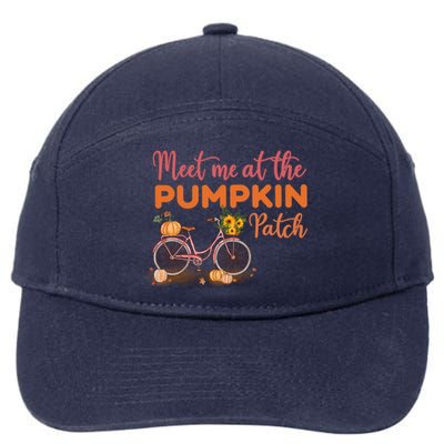 Meet Me At The Pumpkin Patch Halloween Costum Thanksgiving Funny Gift 7-Panel Snapback Hat