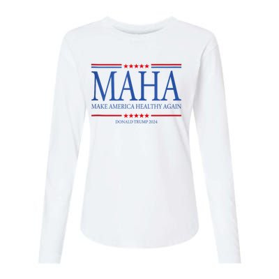 Maha Make America Healthy Womens Cotton Relaxed Long Sleeve T-Shirt