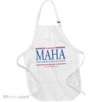 Maha Make America Healthy Full-Length Apron With Pockets