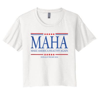 Maha Make America Healthy Women's Crop Top Tee