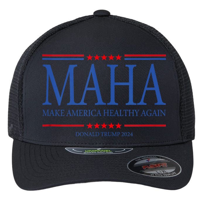 Maha Make America Healthy Flexfit Unipanel Trucker Cap