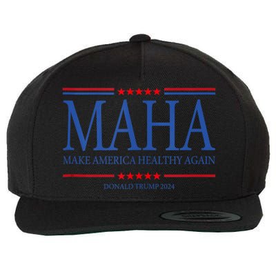 Maha Make America Healthy Wool Snapback Cap