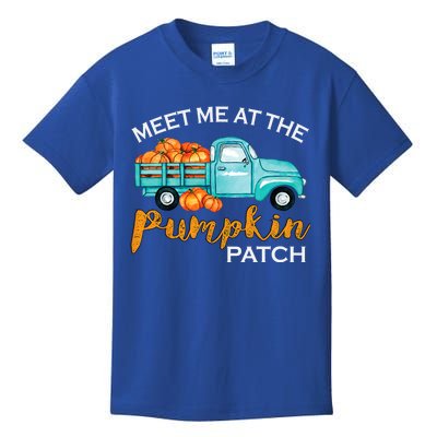 Meet Me At The Pumpkin Patch Pickup Fall Thanksgiving Xmas Gift Kids T-Shirt