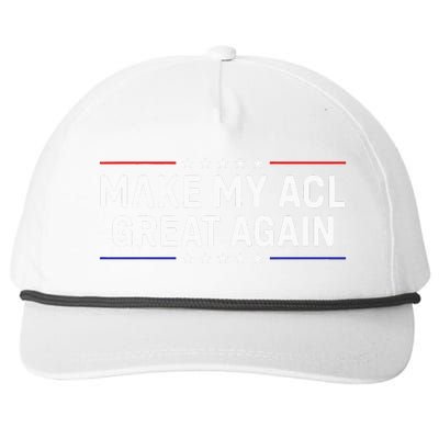 Make My Acl Great Again Knee Surgery Snapback Five-Panel Rope Hat