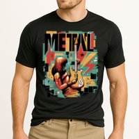 Metal Music Abstract Cooling Performance Crew T-Shirt