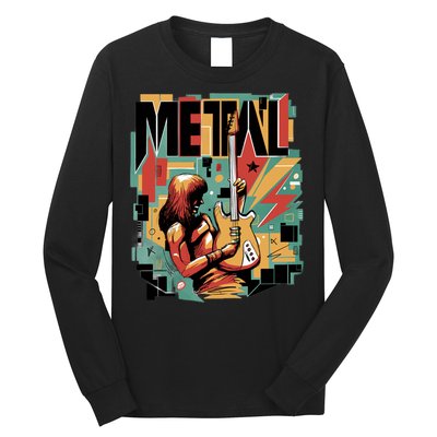 Metal Music Abstract Long Sleeve Shirt