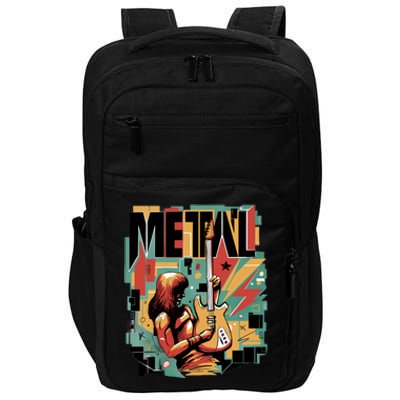 Metal Music Abstract Impact Tech Backpack