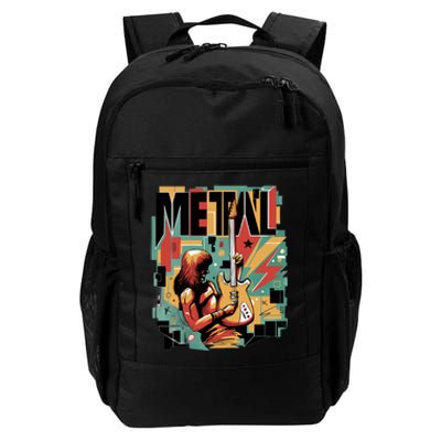 Metal Music Abstract Daily Commute Backpack