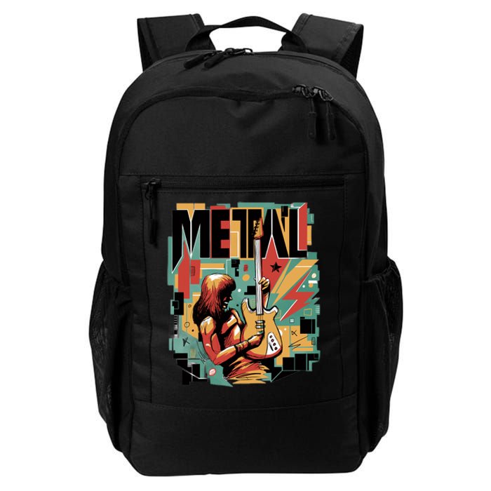 Metal Music Abstract Daily Commute Backpack