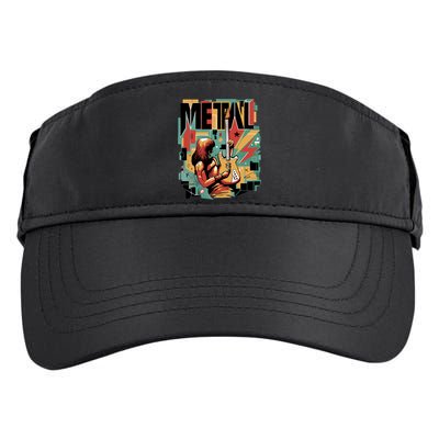 Metal Music Abstract Adult Drive Performance Visor