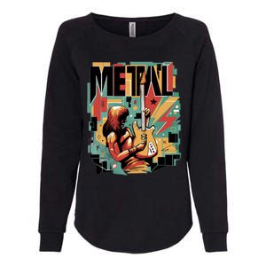 Metal Music Abstract Womens California Wash Sweatshirt