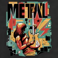 Metal Music Abstract 25L Jumbo Tote