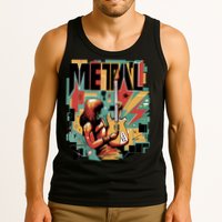 Metal Music Abstract Tank Top