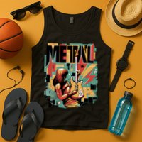 Metal Music Abstract Tank Top