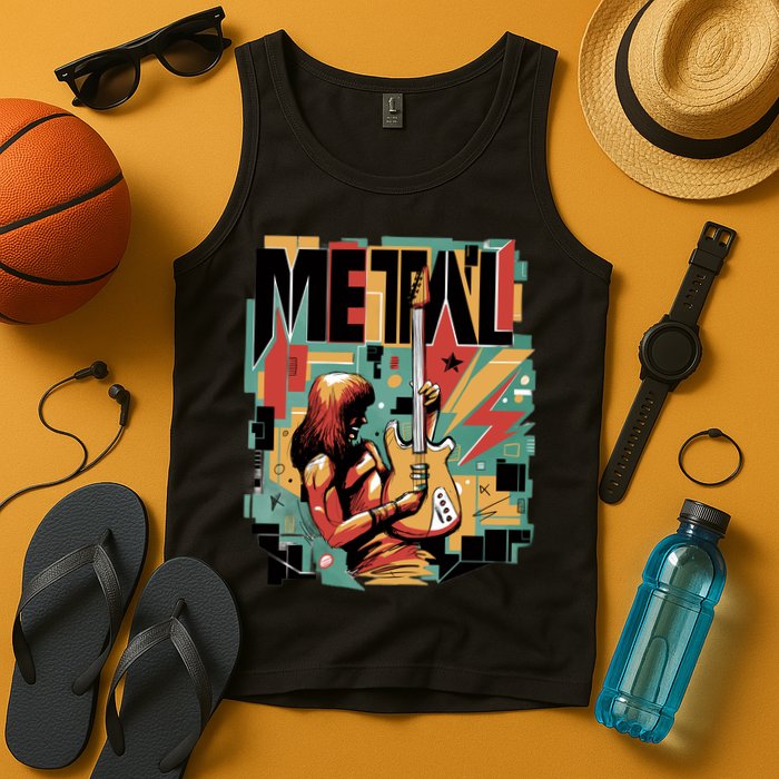 Metal Music Abstract Tank Top