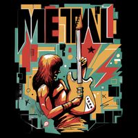 Metal Music Abstract Tank Top