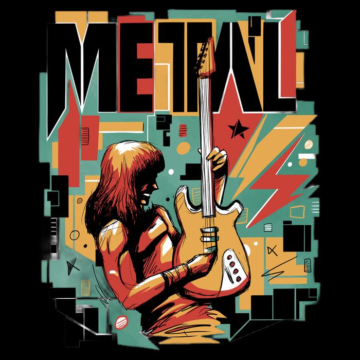 Metal Music Abstract Tank Top