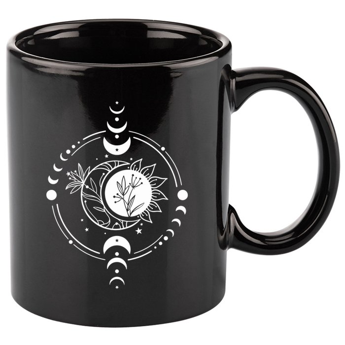 Mystic Moon And Sun 11oz C Handle Ceramic Mug