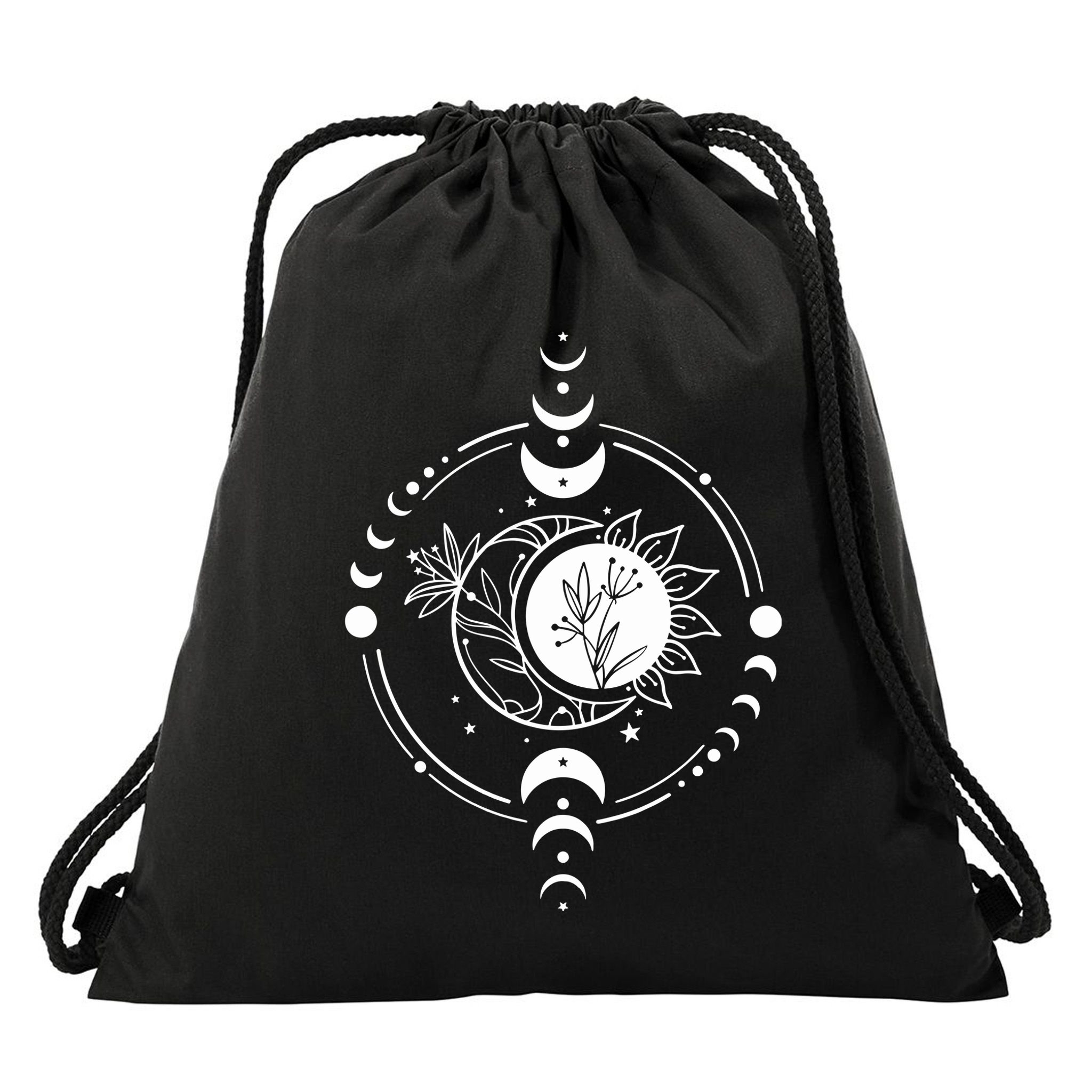 Mystic Moon And Sun Drawstring Bag