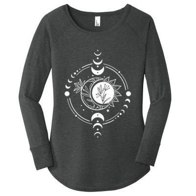 Mystic Moon And Sun Women's Perfect Tri Tunic Long Sleeve Shirt