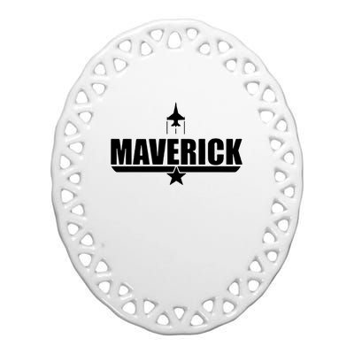 Maverick Ceramic Oval Ornament