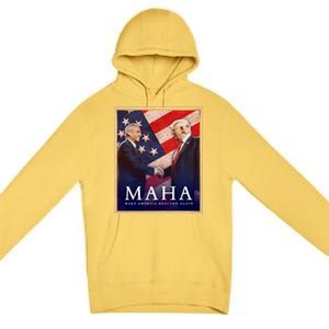 Maha Make America Healthy Again Usa Trump Kennedy Premium Pullover Hoodie